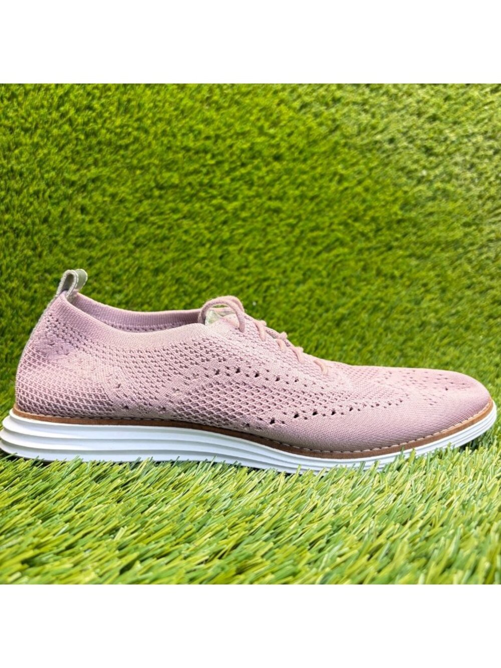 Cole Haan OriginalGrand Stitchlite Women Size 9 Pink Casual Wingtip Oxford Shoes